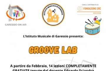Nell'ambito del progetto Garessio On Air l'Istituto Musicale di Garessio presenta "Groove lab", a partire da febbraio, 14 lezioni completamente gratuite tenute dal docente Edoardo Sciandra. Cosa imparerai in questo corso? 
- la creazione di ritmi di batteria e basso per diversi generi musicali
- lo studio della sezione ritmica di un brano
- le basi della registrazione e missaggio dello strumento e molto altro...
Contatti: 
mail: istitutomusicale.garessio@gmail.com 
instagram: isituto_musicale_garessio 
Edoardo: 3487160013 - Filippo 3665370592 
Dove: Villa Gobbi, Via al Santuario, 2 - Garessio

Nell'ambito del progetto "Garessio On Air", presso Villa Gobbi, l'Istituto Musicale di Garessio organizza, a partire da febbraio, 14 lezioni gratuite tenute dal docente Filippo Uberti.
Per informazioni contattare:
mail: istitutomusicale.garessio@gmail.com
instagram: isituto_musicale_garessio
Edoardo: 3487160013 - Filippo 3665370592
Indirizzo
Viale Paolini, 1, 12075 Garessio CN, Italia
Mappa
