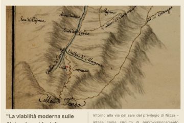 immagine: mappa con strade
Sabato 30 agosto 2025 alle ore 16,00, presso la Sala dei Marmi del Castello di Casotto, si svolgerà la conferenza di Beatrice Palmero "La viabilità moderna sulle Alpi sud-occidentali. Colle di passo e risorse devozionali".
Intorno alla via del sale del privilegio di Nizza - intesa come circuito di approvvigionamento delle comunità alpine . si snodano le colle e i valichi minori, che tra XVI e XVII secolo sono investiti da un certo innovamento. 
La comunicazione presenta una prima decifrazione dei luoghi di passaggio intorno alle risorse devozionali, che gli abitanti delle terre alte hanno attivato in modo da sostenere la viabilità alpina tra Liguria e Piemonte.