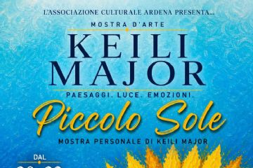 Dal 20 al 23 agosto 2026 dalle ore 10 alle 12 e dalle 15 alle 18 presso l'Ufficio Turistico di Garessio si svolgerà la mostra personale di Keili Major "Piccolo sole".
Il 20 agosto 2026 si terrà un piccolo rinfresco per tutti.
Ingresso libero
