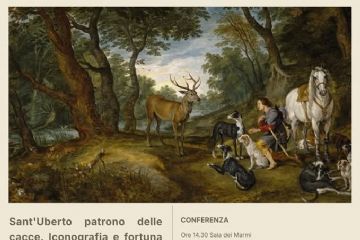 immagine: Sant'Uberto in un bosco con degli animali
Domenica 8 giugno 2025 dalle ore 14,30 alle 15,30 presso il Castello Reale di Casotto, nella Sala dei Marmi, si svolgerà la conferenza Sant'Uberto patrono delle cacce. Iconografia e fortuna presso la corte sabauda" a cura della dott.ssa Delia Lacerenza.
Introduce Sebastiano Carrara, Presidente del Polo Culturale della Città di Garessio
L'intervento approfondisce la fortuna di Sant'Uberto presso le corti europee, partendo dall'analisi dell'iconografia del santo e dai diversi attributi che hanno accompagnato l'evoluzione della sua immagine nel corso del tempo, accrescendone il significato simbolico.
Il racconto approda poi in Piemonte, dove l'immagine del patrono delle cacce si inserisce all'interno dell'ambizioso progetto di gestione del sacro, promosso per lo sviluppo dell'identità dello Stato sabaudo. Attraverso le rappresentazioni e le vite del Santo, che si diffondono intorno alla corte, si delinea sempre più l'identità di una figura legata alla caccia, alla nobiltà e al mondo "selvaggio" della natura, da esorcizzare e controllare.
