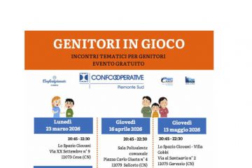 Il 13 maggio alle ore 20,45, presso Villa Gobbi, si svolgerà l'incontro "Genitori in gioco"  - incontri tematici per genitori (diretto ai genitori bambini della scuola primaria e secondaria di primo grado
conduce Elisa Rolfi mediatrice familiare e scolastica
Ingresso gratuito