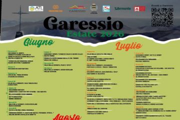 Elenco eventi che si svolgeranno a Garessio durante i mesi di giugno, luglio ed agosto 2026.
Si rimanda alla pubblicità di ogni singola manifestazione per i programmi dettagliati ed eventuali modifiche.